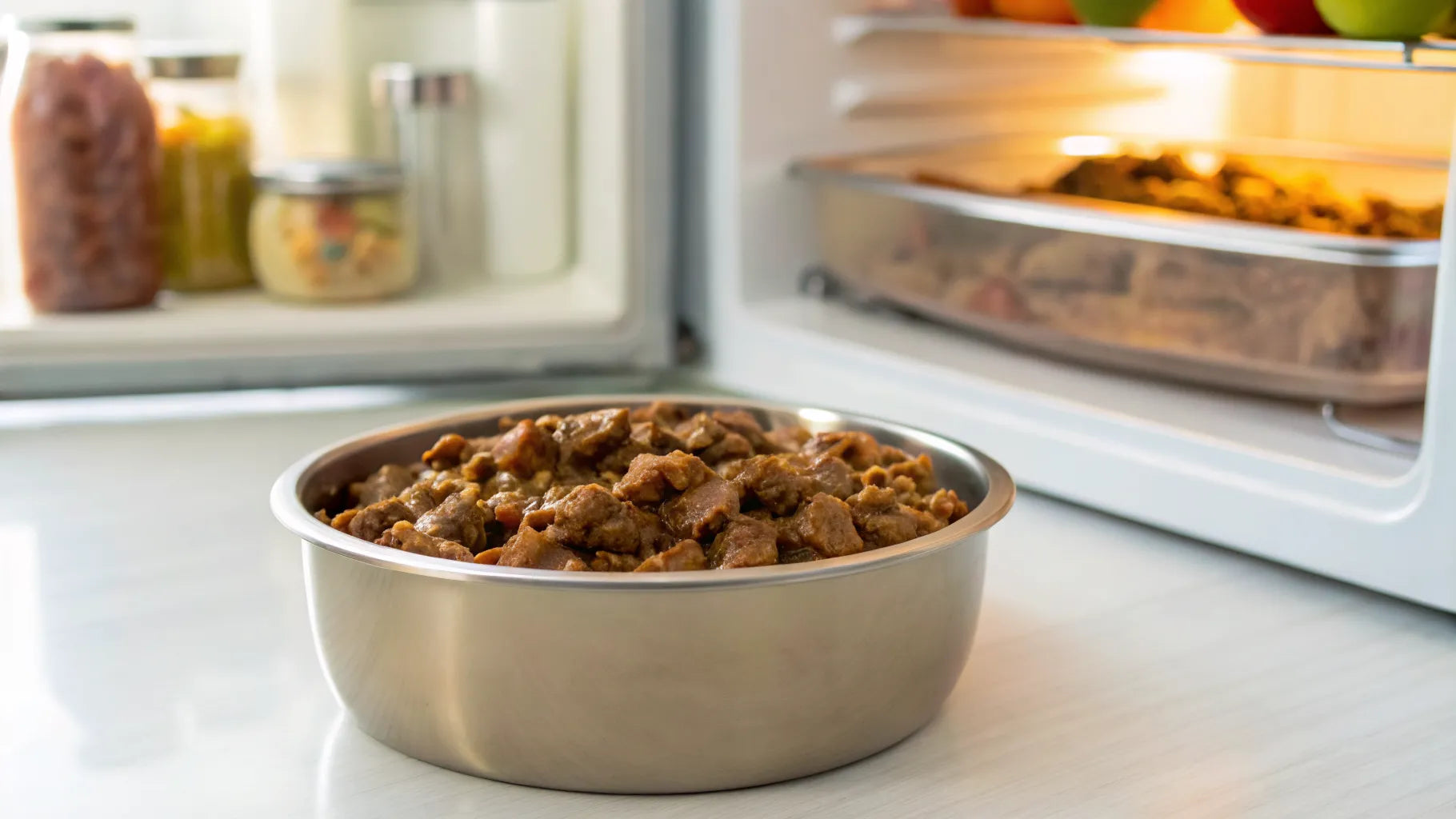 How long does opened canned dog food last?