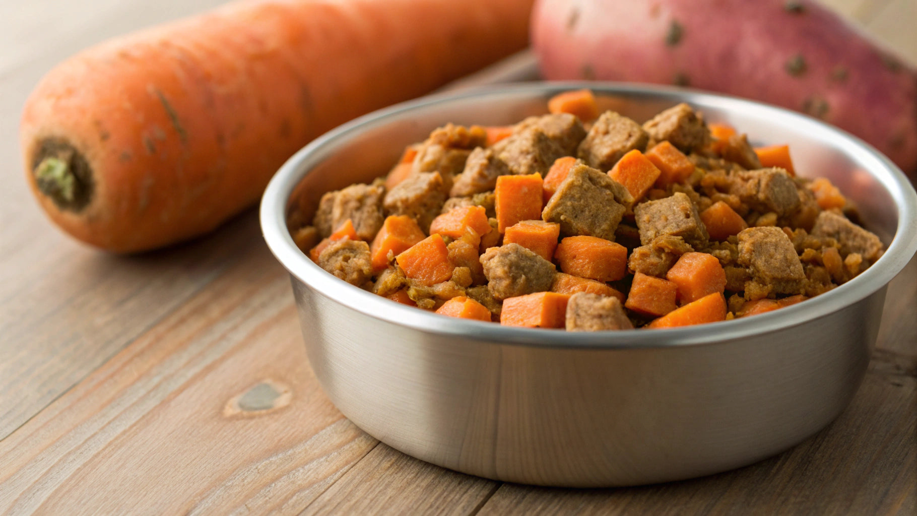 Photo inspiration: Picture Idea: Wholesome Homemade Dog Food With Sweet Potatoes A Tail Wagging